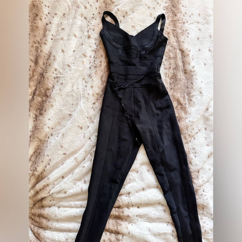 House of CB bandage jumpsuit, size XS. Worn once.